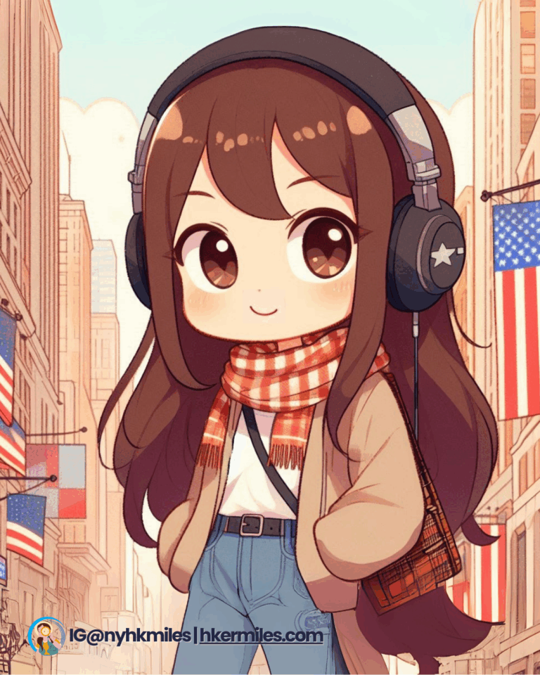 Listening Cantonese songs at New York City, USA.